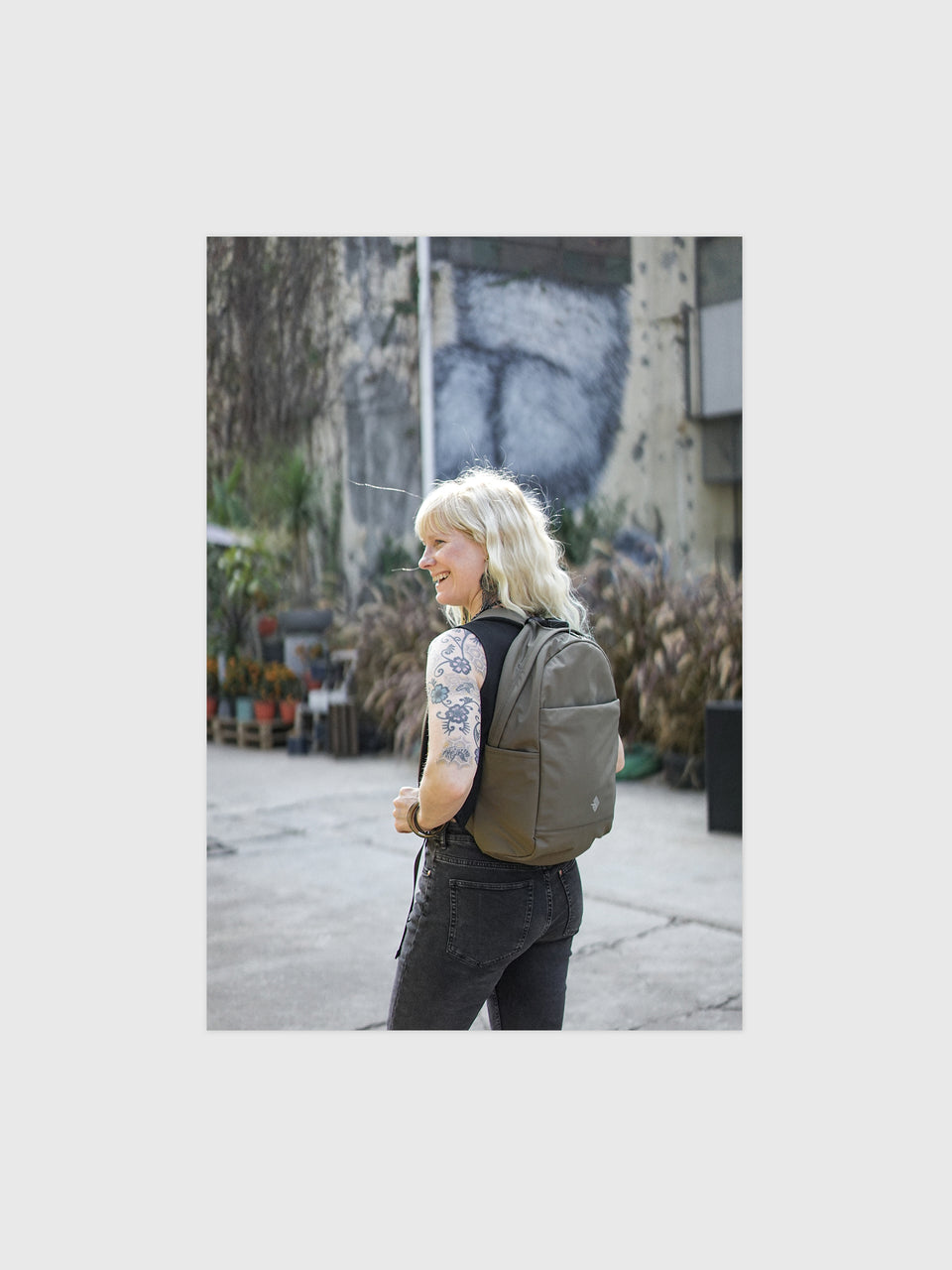 City Round Backpack - Vert Argile