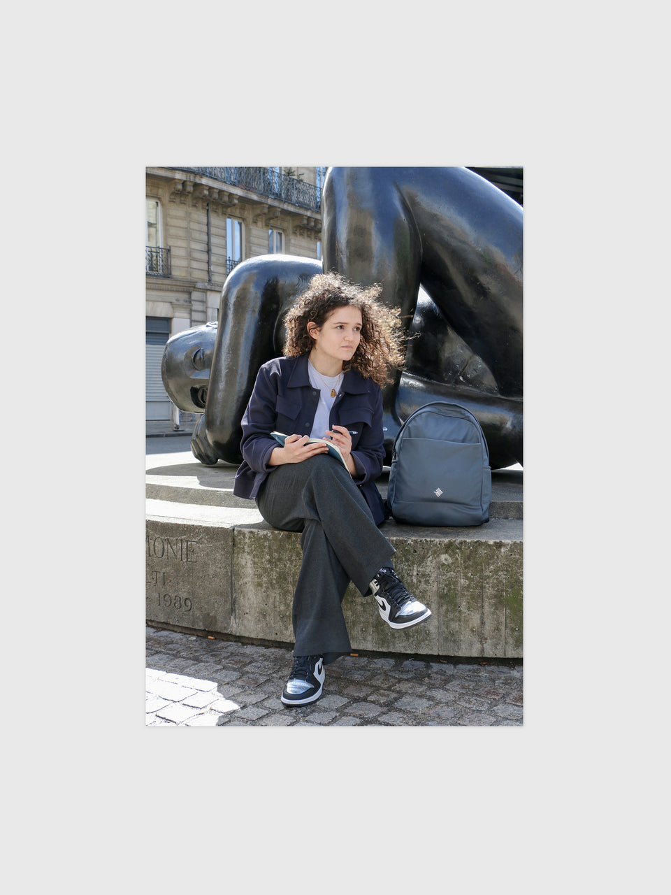 City Round Backpack - Bleu Lac