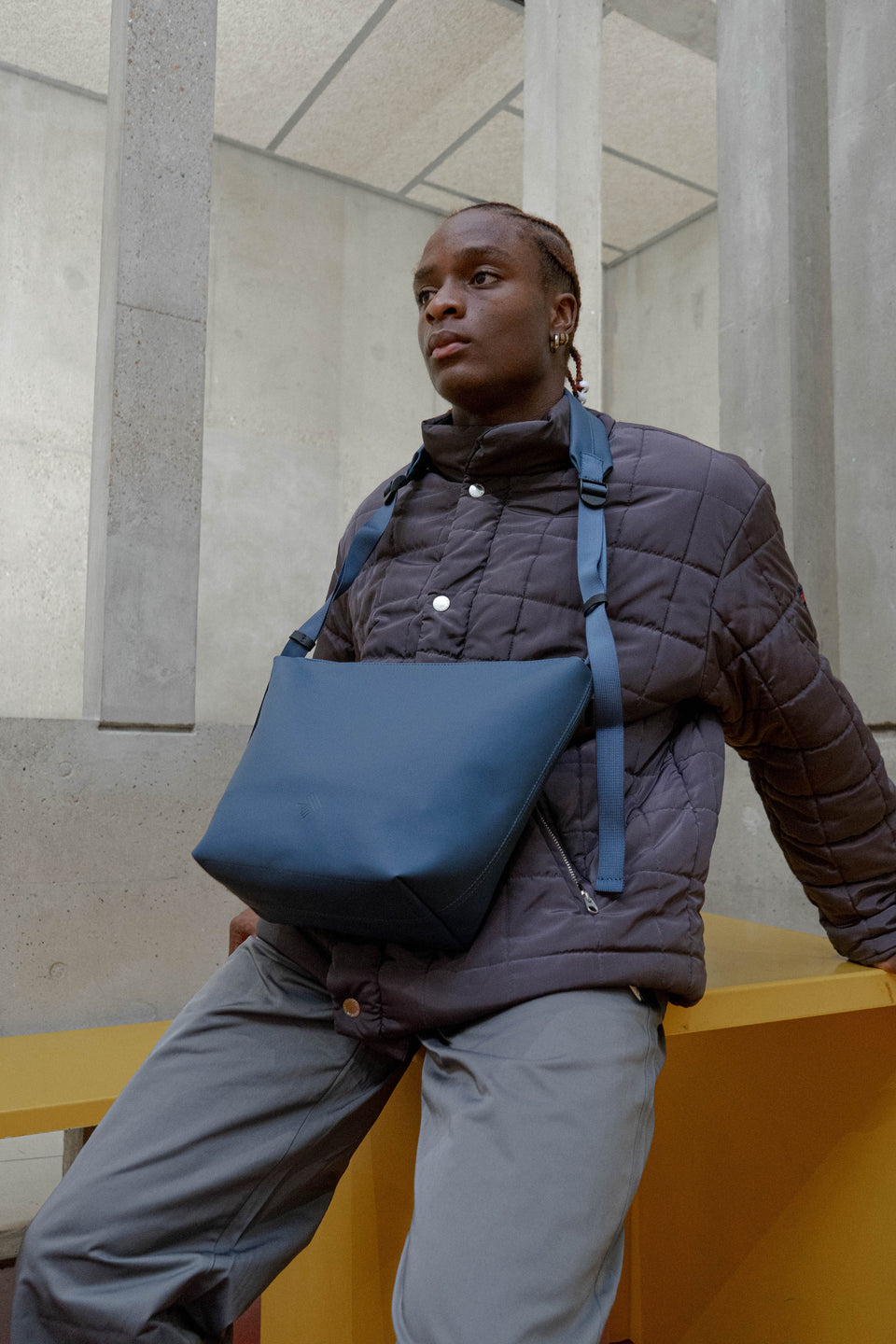 Sac trapèze - Bleu acier