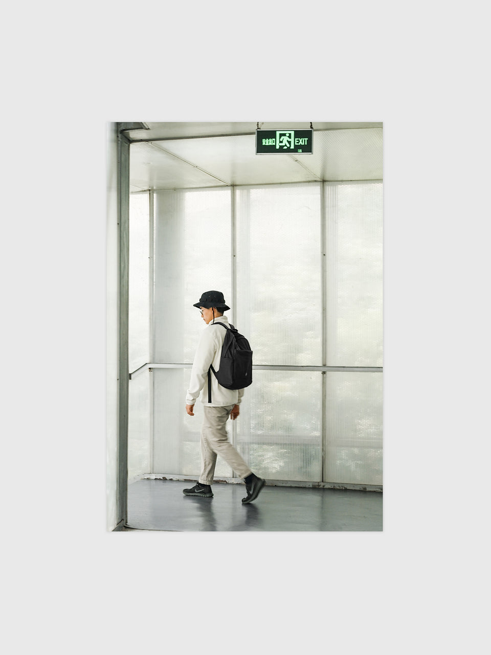 City Round Backpack - Noir Anthracite