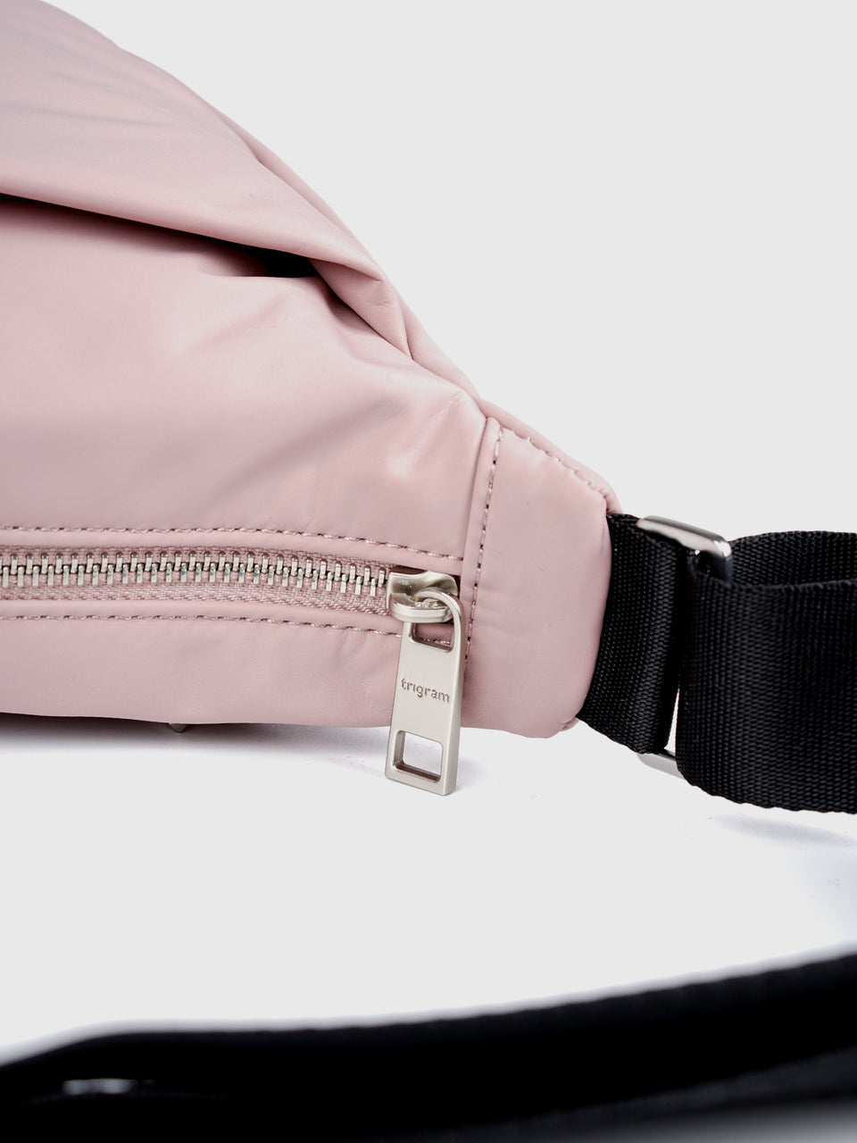 Sac bandoulière Crescent - Rose poudré