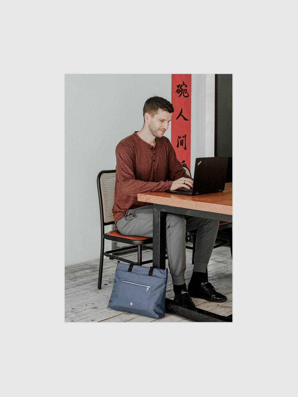 Office Bag - Bleu Lac 