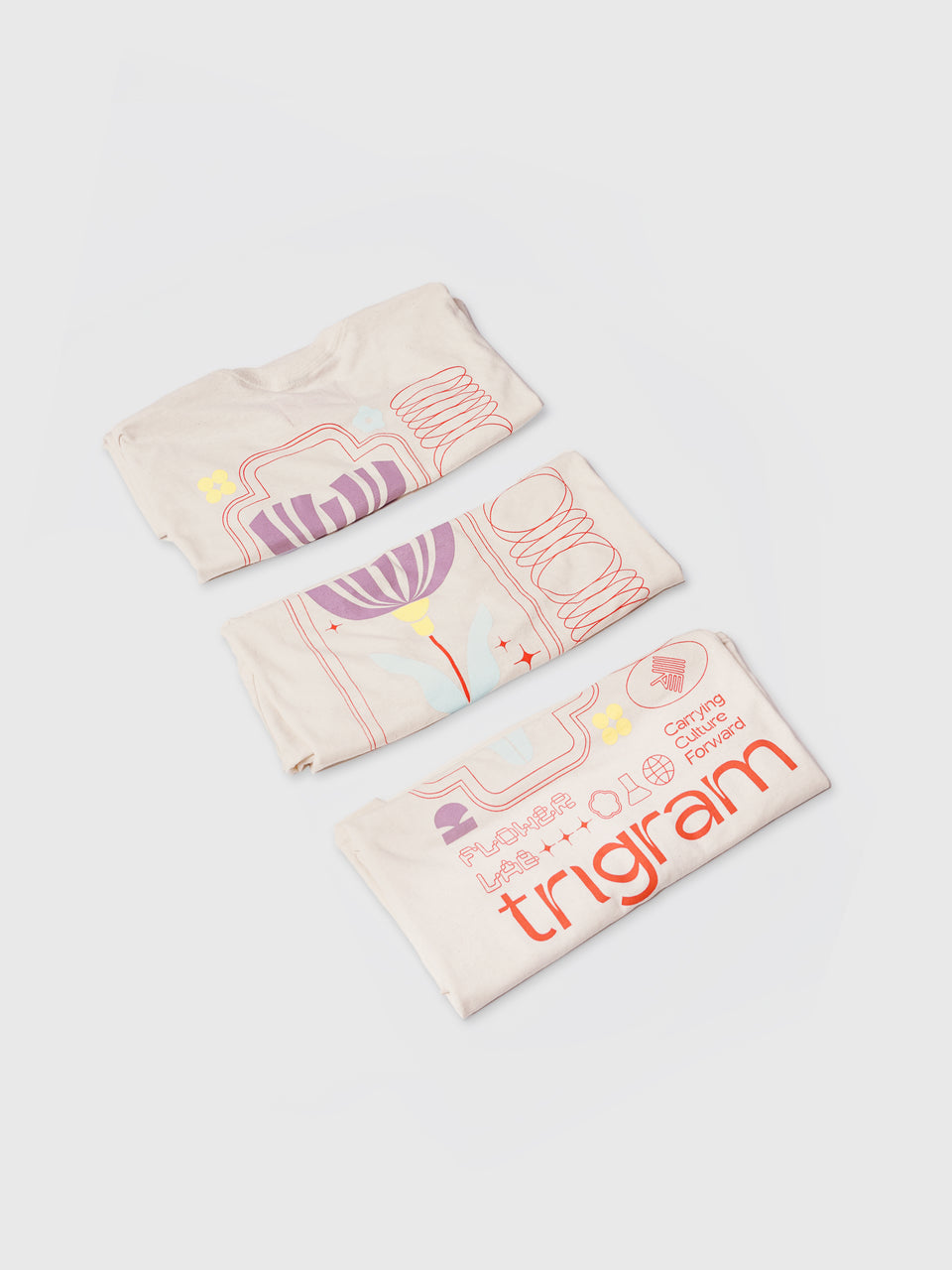 T-shirt Flower Lab - Crème